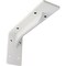 Ekena Millwork Embrey Steel Bracket, Hammered White 2"W x 8"D x 4 1/4"H BKTM02X08X04EBHWH - alternate 1